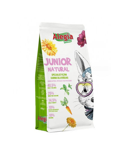 ALEGIA Junior Mangime naturale per conigli 650g