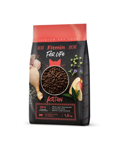FITMIN Cat For Life Kitten 1,8 kg dla kociąt, kotek ciężarnych i karmiących