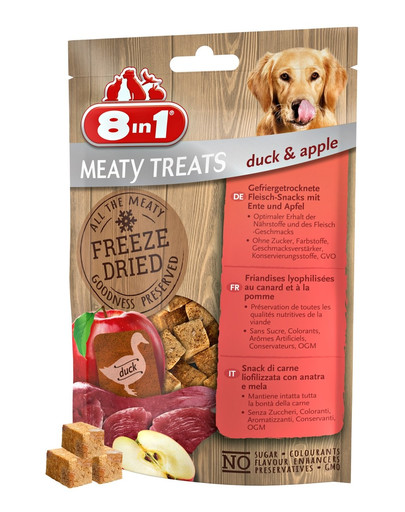 8IN1 Carne liofilizzata Anatra e mela 50 g