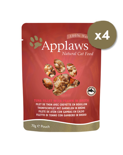 APPLAWS Cat Pouch Multipack Fish Selection Cibo umido per gatti con pesce 12 x 70 g