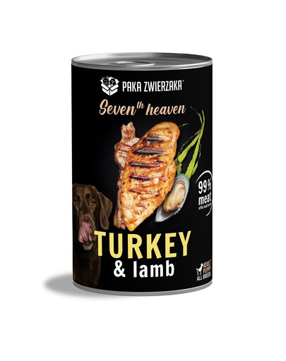 PAKA ZWIERZAKA Seventh Heaven Indyk i jagnięcina (turkey&lamb) 12x400 g