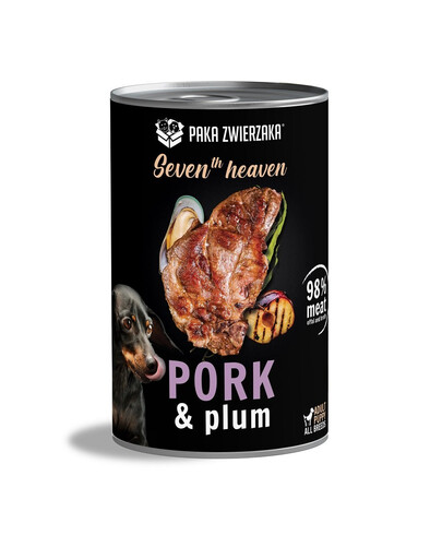 PAKA ZWIERZAKA Seventh Heaven Schab ze śliwką (pork&plum) 12x400 g