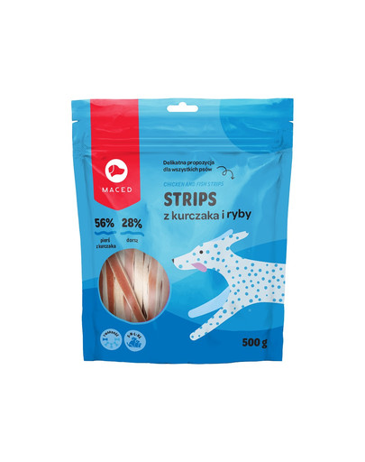 MACED Strisce di pollo e pesce 500g