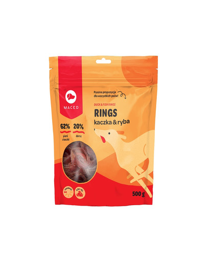 MACED Anelli con Anatra e Calamaro 500g