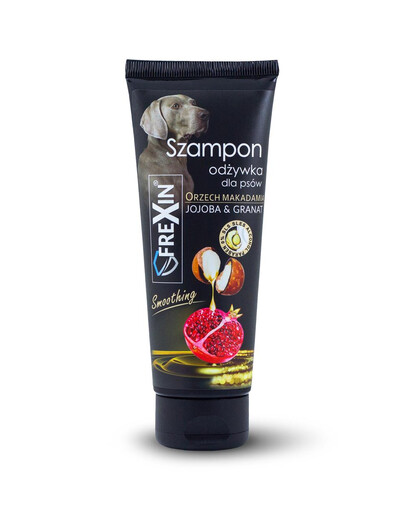 FREXIN Shampoo + balsamo 2 in 1 per cani - jojoba e melograno 220 g