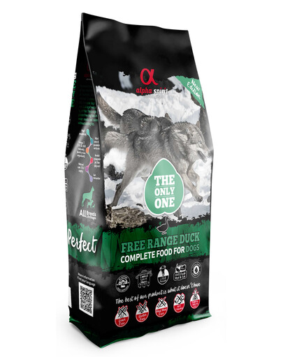 ALPHA SPIRIT Alimento secco completo per cani Anatra free range 12 kg