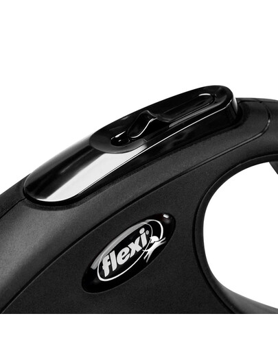 FLEXI Cordino New Classic nero S Nastro 5m fino a 15kg