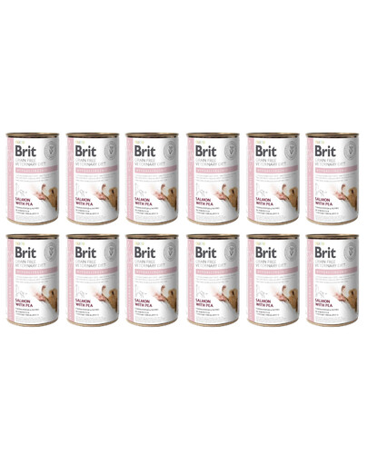 BRIT Veterinary Diet Hypoallergenic Salmon&Pea 12x400g