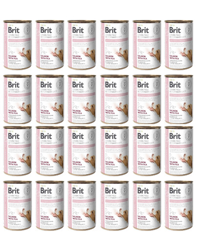 BRIT Veterinary Diet Hypoallergenic Salmon&Pea 24x400g