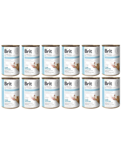 BRIT Veterinary Diet Obesity Lamb&Pea 12x400g