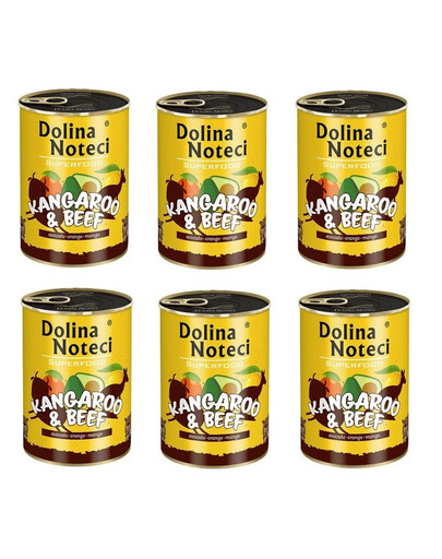 DOLINA NOTECI Premium SuperFood canguro e manzo 6 x 400g