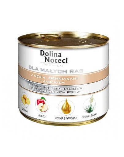 DOLINA NOTECI Premium per razze piccole con oca, patate e mela 185g