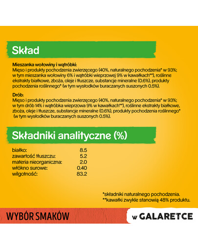 PEDIGREE Manzo e pollame 52 x 100g