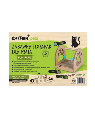 CARTON+ PETS Tiragraffi per gatti Fun Park