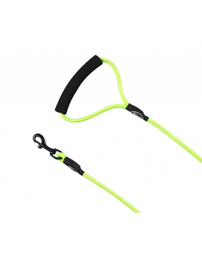 PET NOVA Smycz nylonowa z uchwytem sznur 120 cm / 1 cm jasna zielona