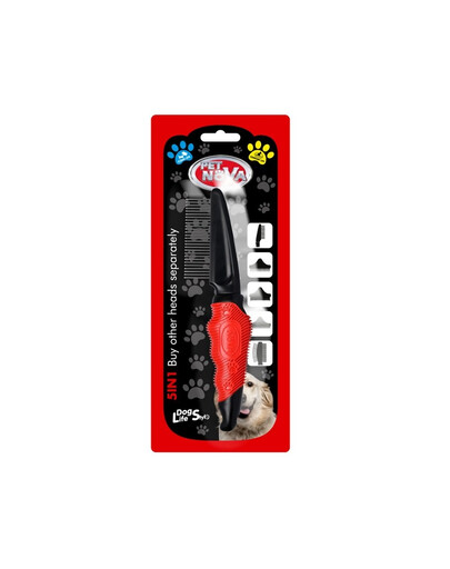 PET NOVA Zgrzebło grzebień do długiej sierści M 5in1 27 zębów