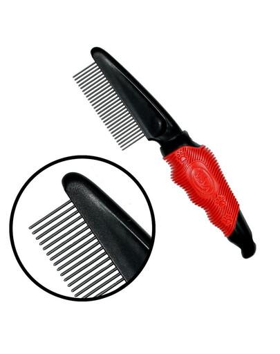 PET NOVA Zgrzebło grzebień do długiej sierści M 5in1 27 zębów