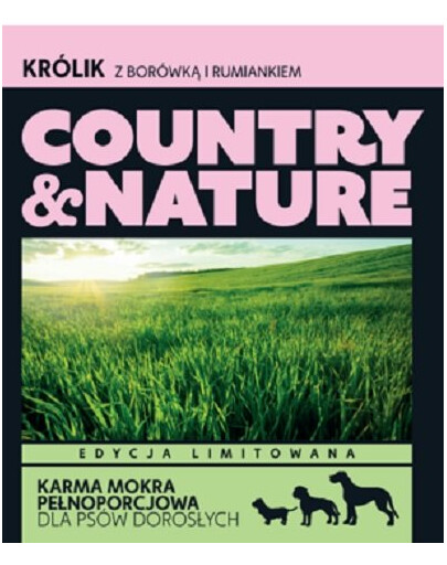 COUNTRY&NATURE Bezzbożowa karma królik 400 g