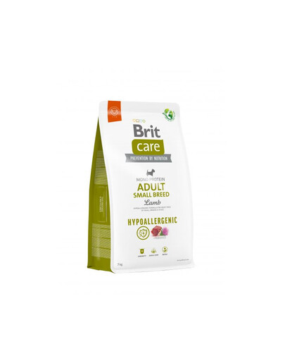 BRIT CARE Hypoallergenic Adult Small Breed Lamb 7kg pour chiens adultes de petite race avec agneau