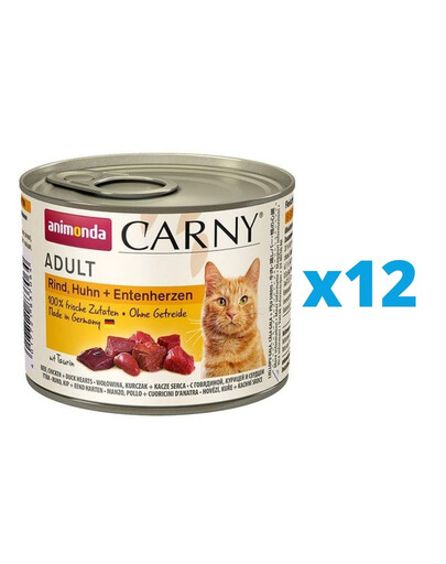 ANIMONDA Carny Adult manzo e agnello 12 x 200g