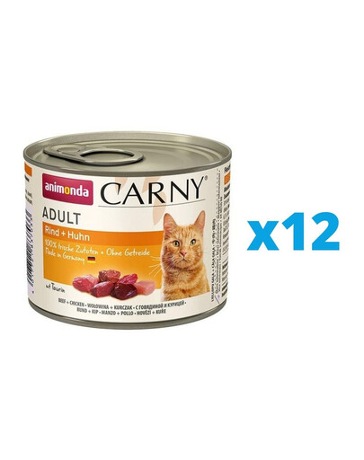 ANIMONDA Carny Adult manzo e agnello 12 x 200g