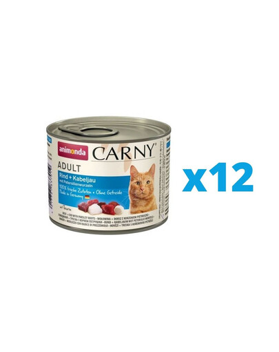 ANIMONDA Carny Adult manzo e agnello 12 x 200g