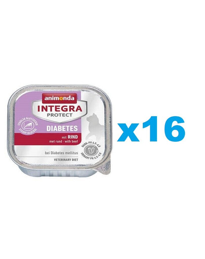 ANIMONDA Integra protect diabetes z wołowiną 16x100g