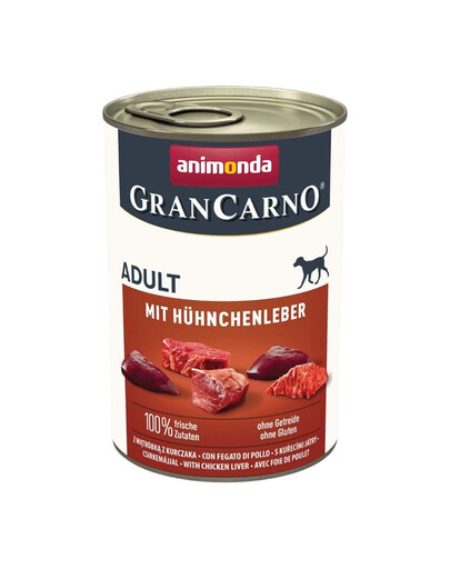ANIMONDA Gran Carno Adult with Chicken liver 6x400 g z wątróbką kurczaka dla dorosłych psów
