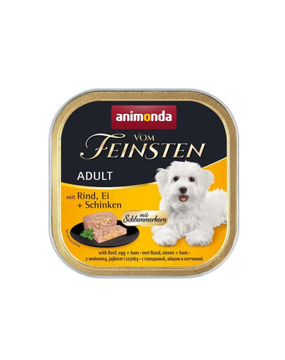 ANIMONDA Vom Feinsten Adult 150 g - manzo, uova e prosciutto