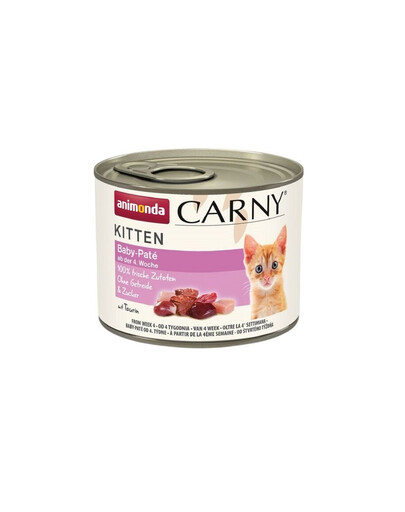 ANIMONDA Carny Kitten Baby Paté 12x200 g pasztet dla kociąt