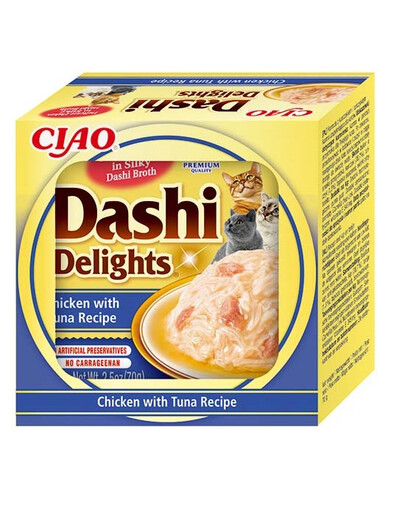 INABA Cat Dashi Delights Pollo e tonno 70g