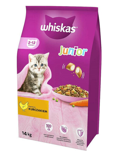 WHISKAS Junior Con Pollo 14kg