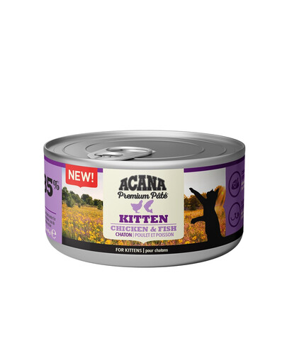 ACANA Premium Pate Kitten Chicken & Fish Paté di pollo e pesce per gattini 24 x 85 g