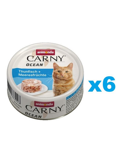 ANIMONDA Carny ocean tuńczyk i owoce morza 6 x 80g