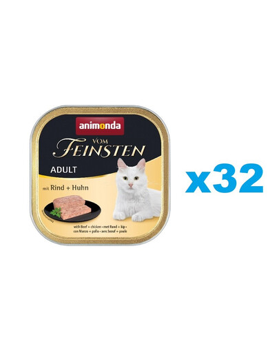 ANIMONDA vom Feinstein Adult wołowina i kurczak 32x100 g