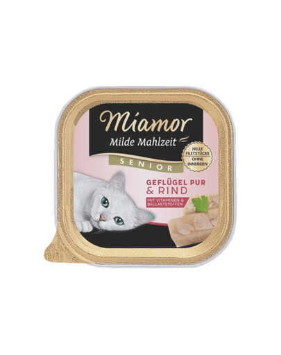 MIAMOR Milde Mahlzeit Senior Poultry Pure&Beef 100g drób i wołowina