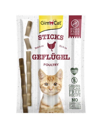 GIMCAT Sticks Poultry 4szt. pałeczki z drobiem