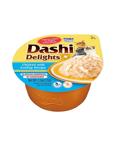 INABA Cat Dashi Delights Pollo e capesante 70g