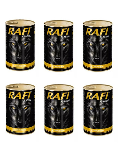 DOLINA NOTECI RAFI Adult Drób Mokra Karma dla kota 6x415 g