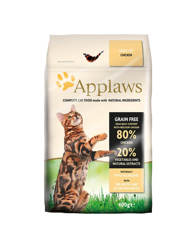APPLAWS Cibo secco per gatti al pollo 400g
