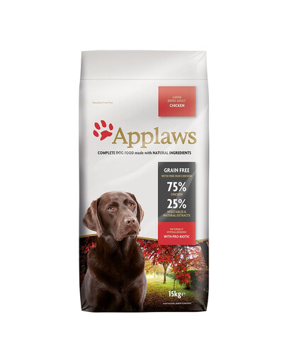 APPLAWS Large Breed 15 kg Chicken cibo secco per cani adulti di taglia grande pollo