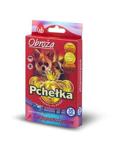 PCHEŁKA Obroża p/pchel. dla psa 35cm