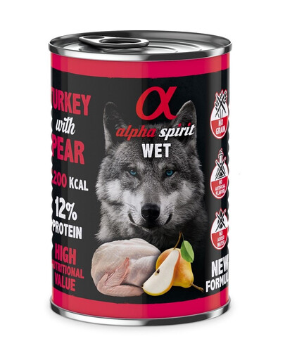 ALPHA SPIRIT Turkey with pear Tacchino con pere 400g