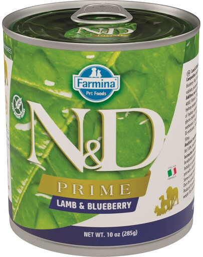 FARMINA N&D Prime lamb & blueberry karma mokra dla psa - jagnięcina i borówka 285 g