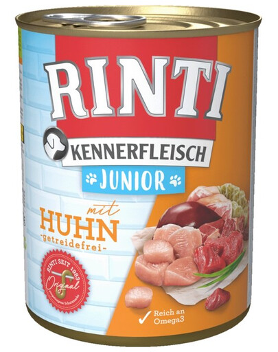 RINTI Kennerfleish Junior Chicken con pollo per cuccioli 12 x 400g