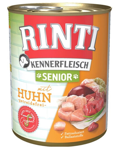 RINTI Kennerfleish Senior Chicken 800 g con pollo per cani anziani