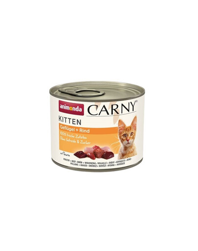 ANIMONDA Carny Kitten Poultry&Beef 200 g pollame e manzo per gattini