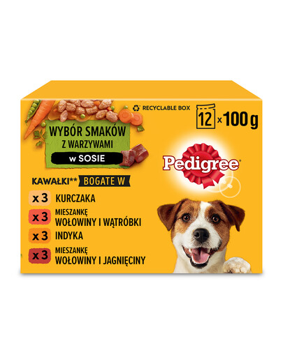 PEDIGREE Mix smaków 12x100g