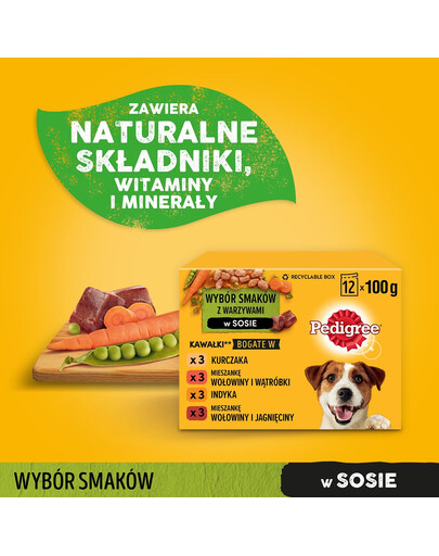 PEDIGREE Mix smaków 12x100g