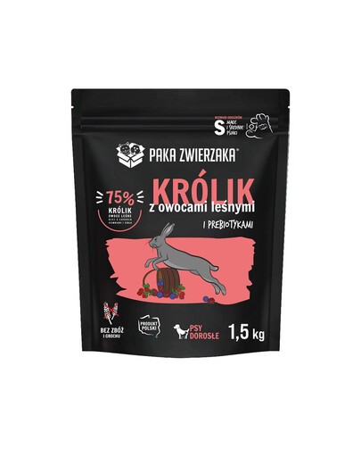 PAKA ZWIERZAKA Seventh Heaven Karma sucha Królik z owocami leśnymi S 1,5kg